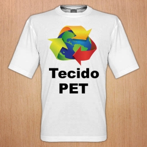 Camiseta em malha PET reciclada com personalização